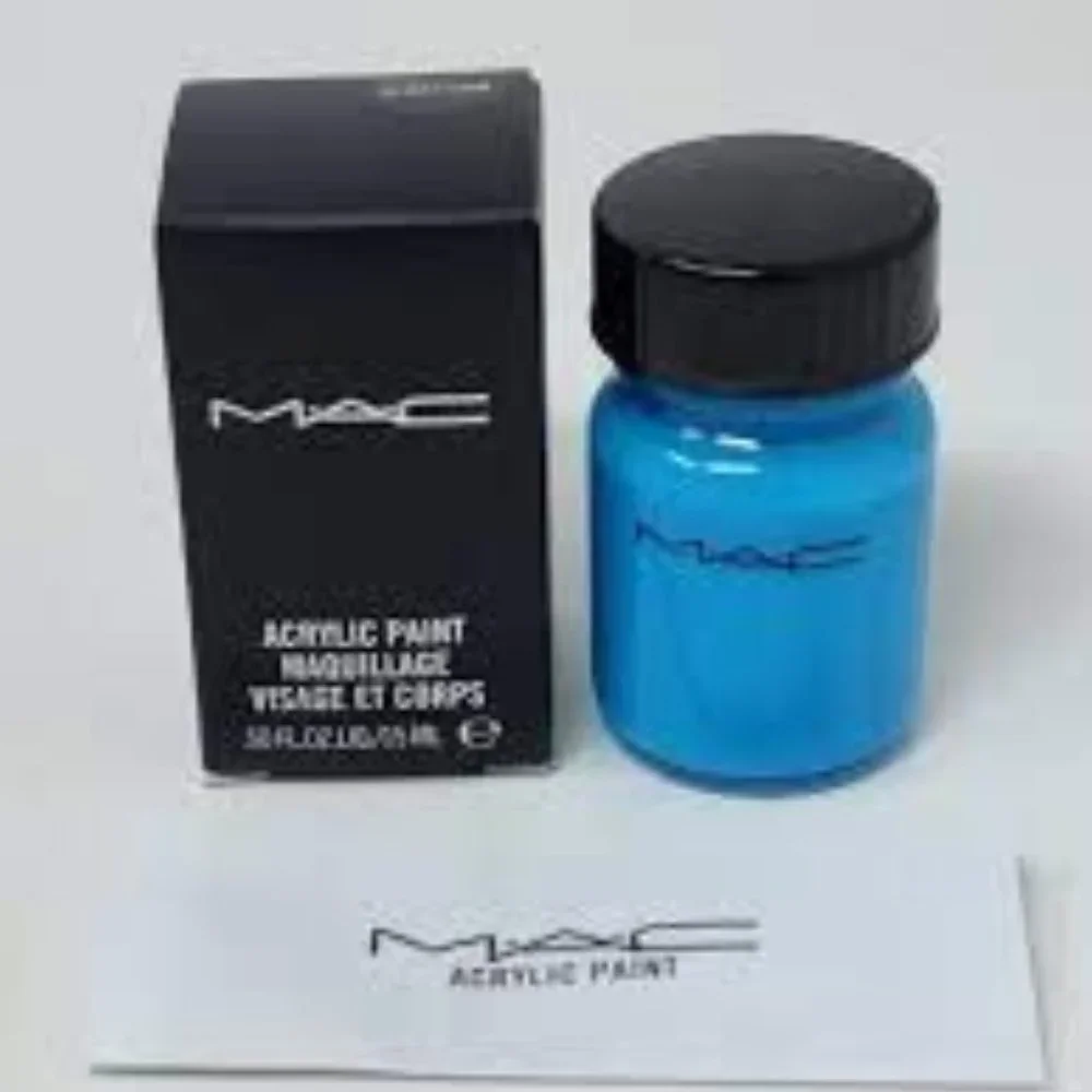 MAC HI-DEF CYAN Acrylic Face & Body Paint NIB liner eyeliner festival Halloween